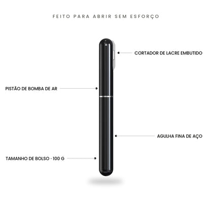 Air pressure wine opener