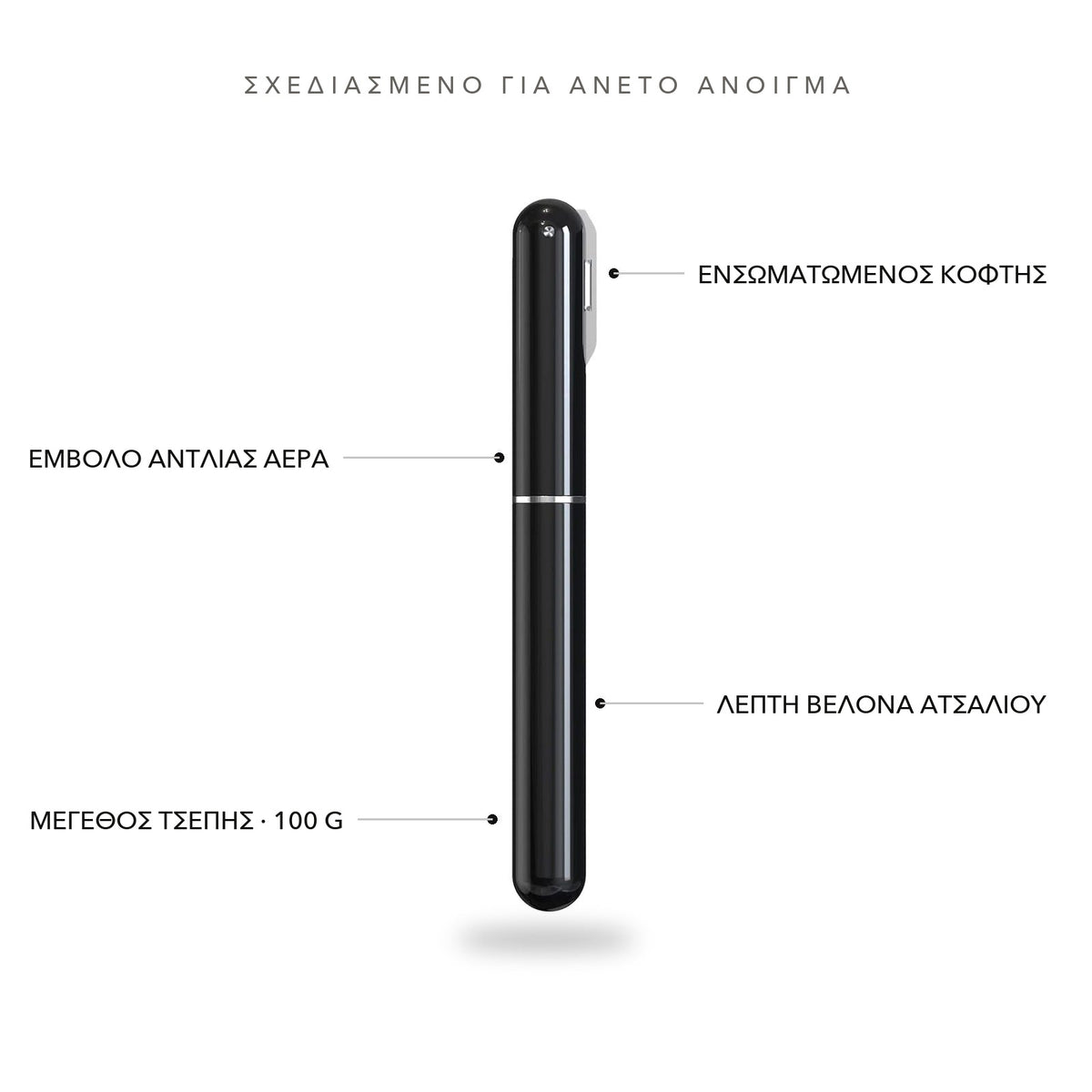 Air pressure wine opener