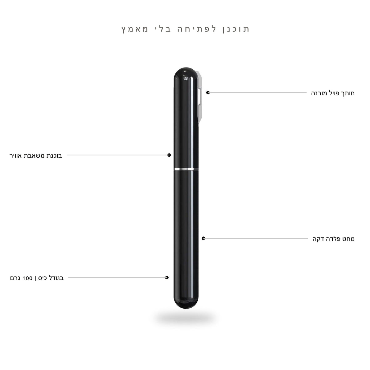 Air pressure wine opener