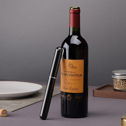 Air pressure wine opener